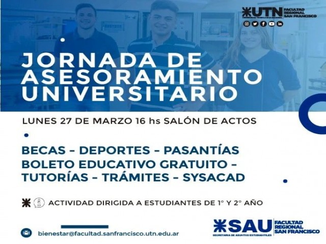 JORNADA DE ASESORAMIENTO UNIVERSITARIO