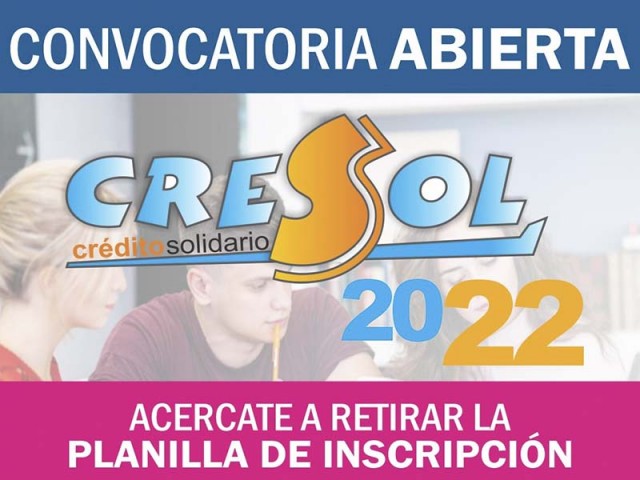 Inscripciones abiertas CRESOL 2022